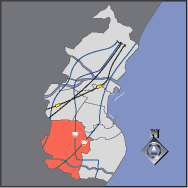 大富Ａ地区の地図