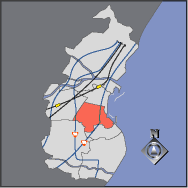 小川Ａ地区の地図